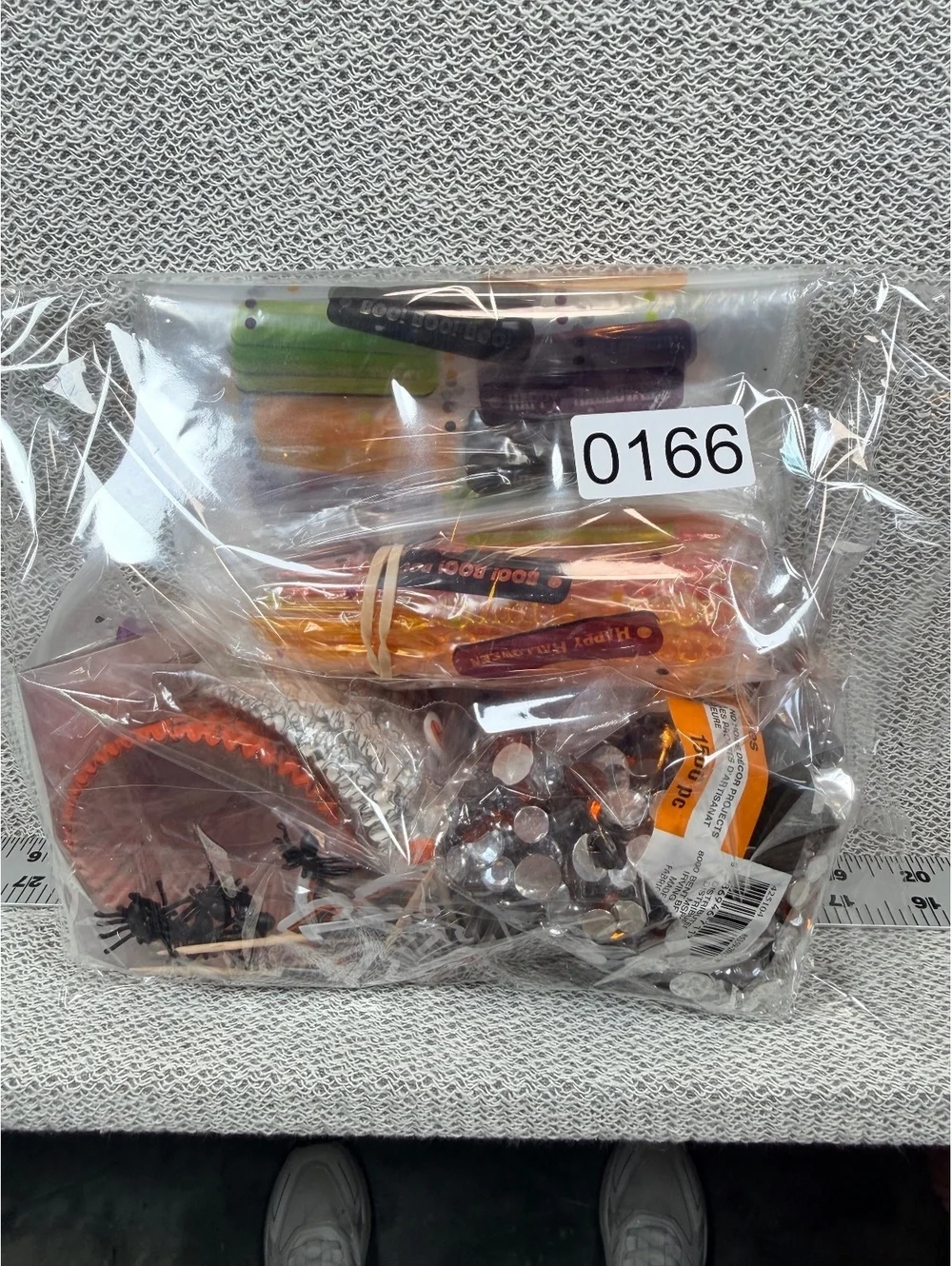 Halloween Craft Decoration Kit with Gems, Cupcake Liners, and Picks
